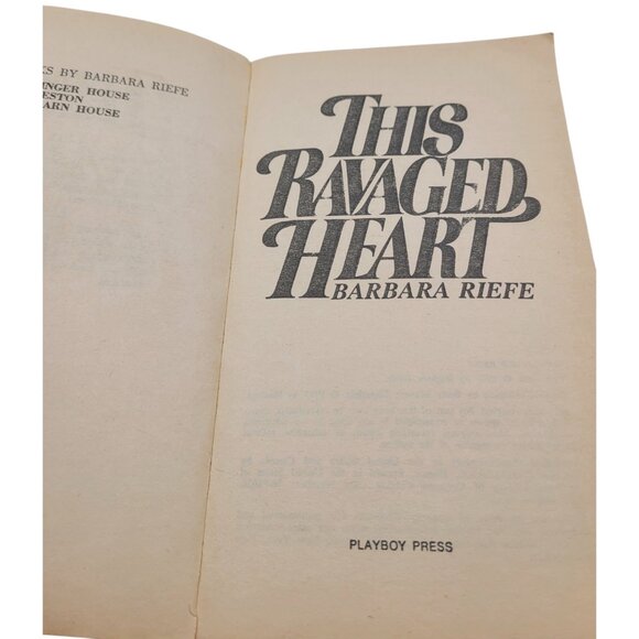 This Ravaged Heart by Barbara Riefe – 1977 Vintage Romance Paperback - Picture 4 of 13